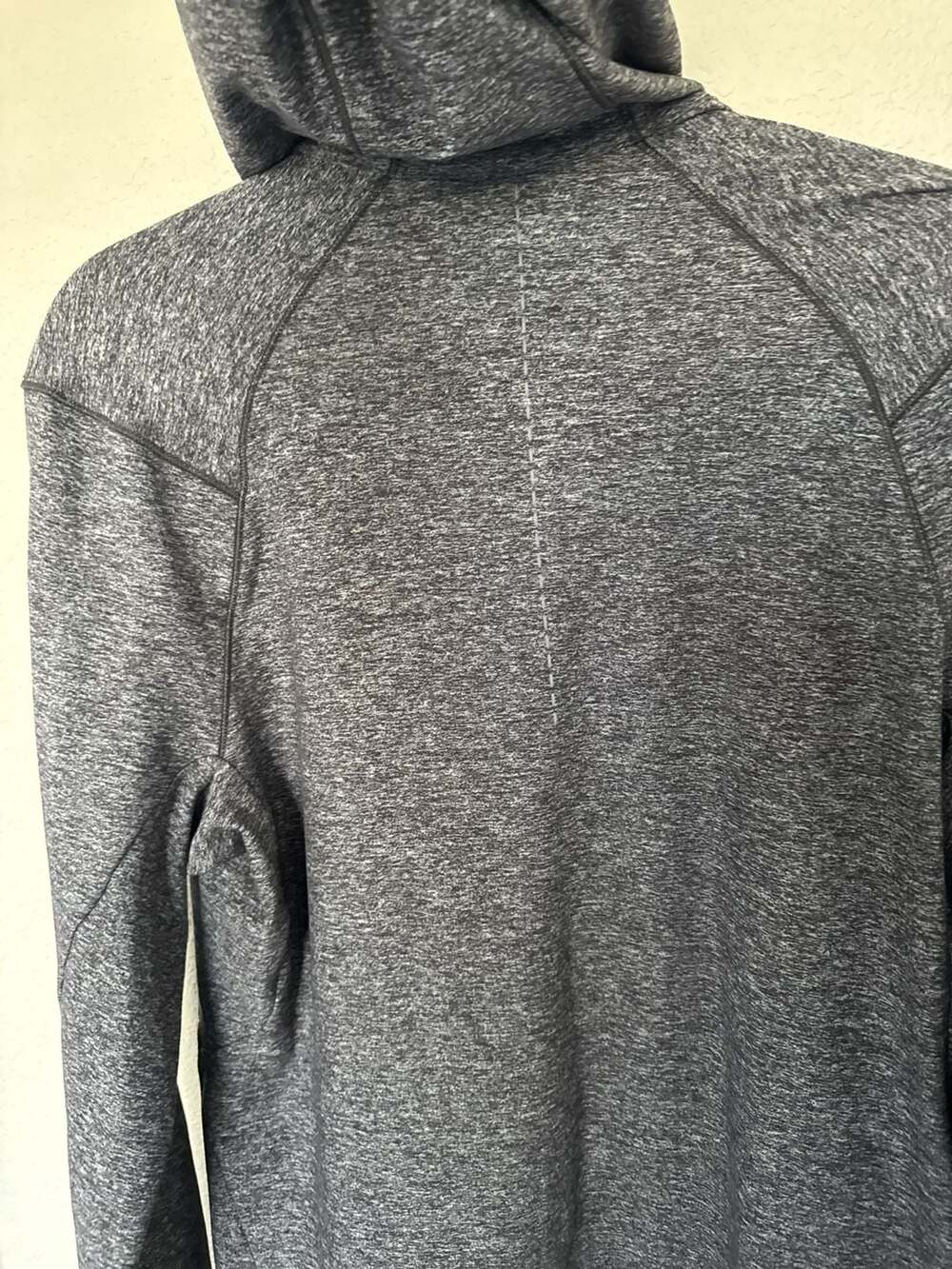 Lululemon Men's Gray Quarter Zip Running Hoodie Performance Pullover M - Picture 7 of 11